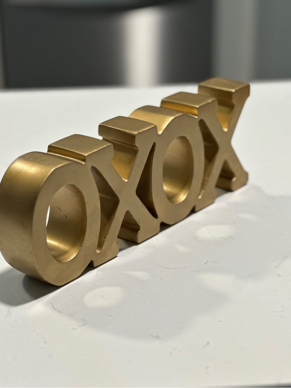 Gold XOXO Decorative Accent for Home